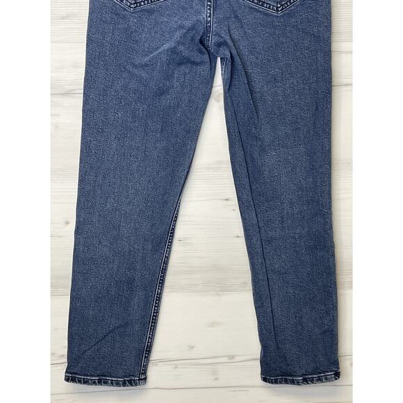 Express Jeans Womens 00 Blue Mom Jean Super High Rise Stretch Denim Skinny Pants - Picture 16 of 16